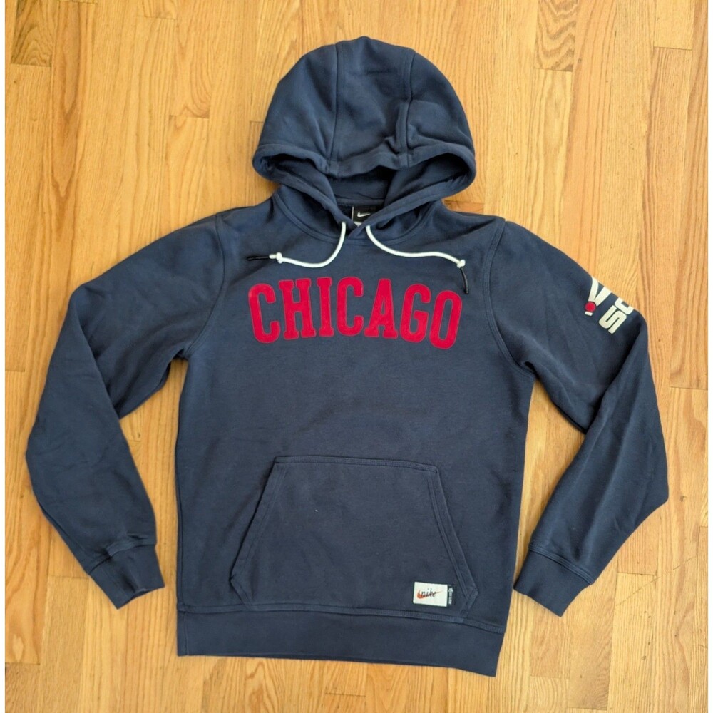 Nike Chicago White Sox Hoodie Mens Small Pullover Cooperstown Collection Soft